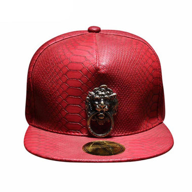 Lion Metal Sculpture Cap
