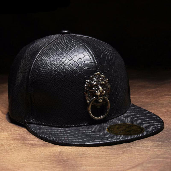Lion Metal Sculpture Cap