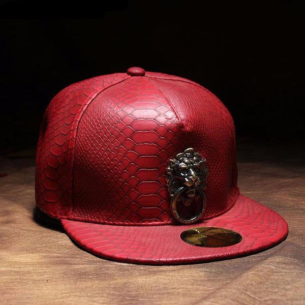 Lion Metal Sculpture Cap