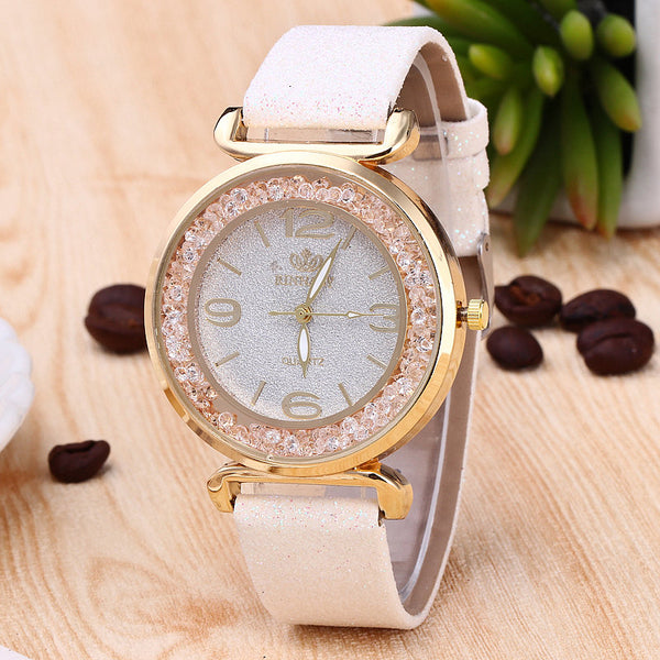 Red Crystal Wristwatch