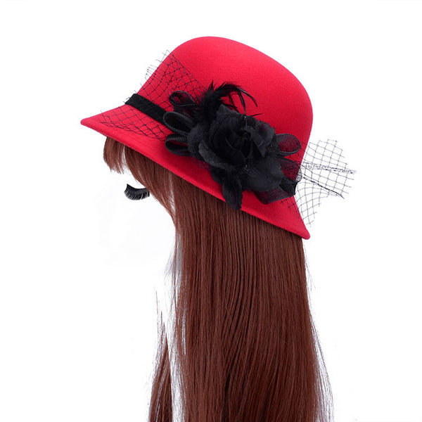 Floral Luxury Wine Hat