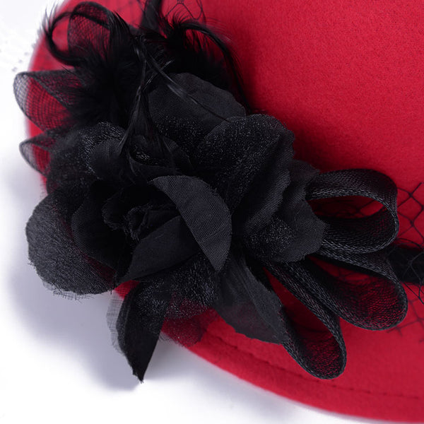 Floral Luxury Wine Hat