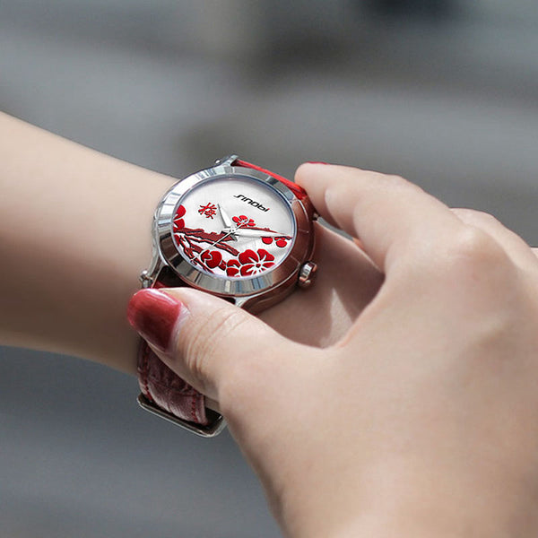 Floral Frame Wristwatch