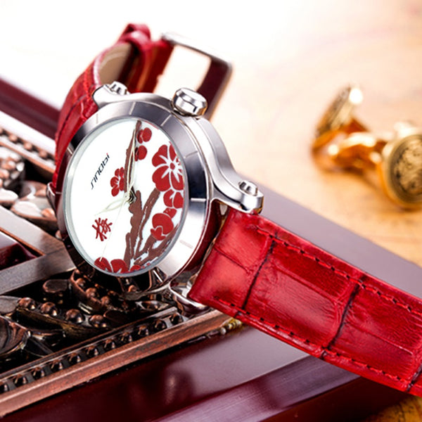 Floral Frame Wristwatch