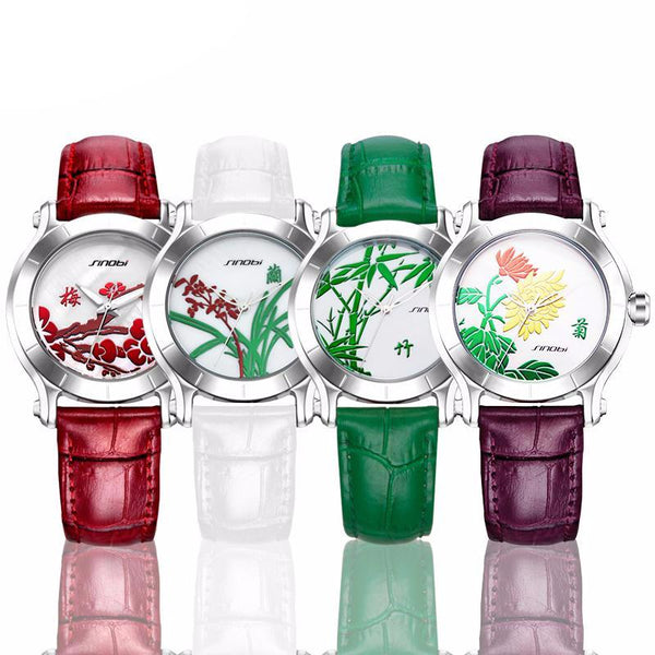 Floral Frame Wristwatch