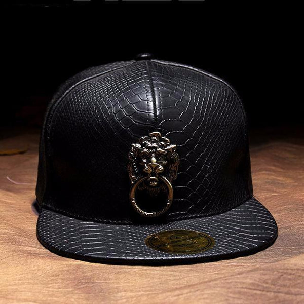 Lion Metal Sculpture Cap